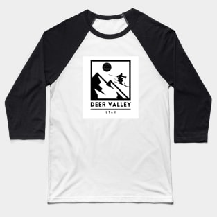 Deer Valley Utah United States ski Baseball T-Shirt